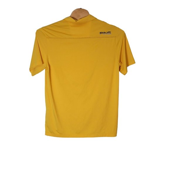 Ping Golf Polo Shirt Men's Size Large Yellow Short Sleeve - Picture 3 of 8